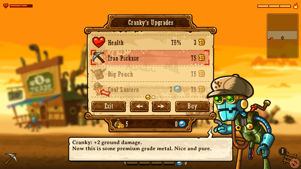 Steamworld Dig screenshot 2 for Playstation Vita
